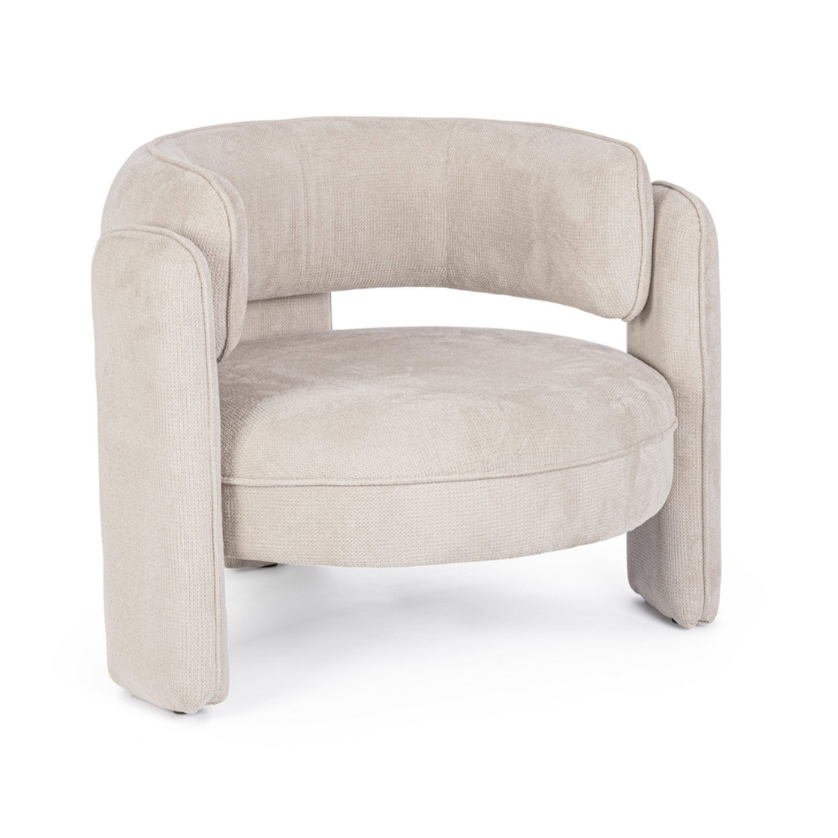 BT AMARA Beige design Upholstered indoor armchair